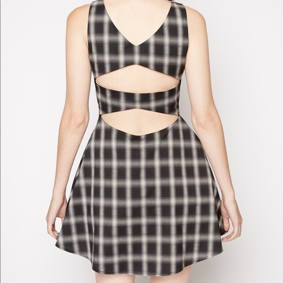 Line and Dot Metis Tartan A-Line Dress Size XS - Picture 2 of 6